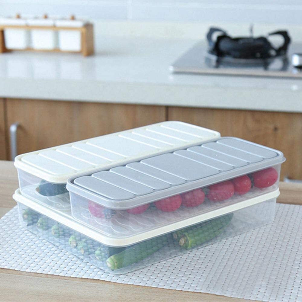 VEGETABLE FRUITS FRESH ORGANIZER STORAGE BOX WITH LID(SET OF 3) REFRIGERATOR