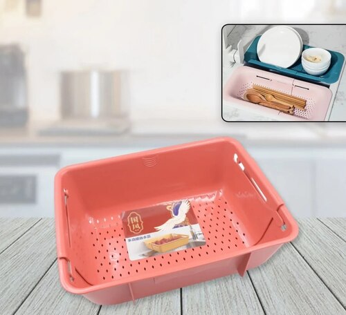 KITCHEN PLASTIC SINK DRAIN VEGETABLE FRUIT BASKET