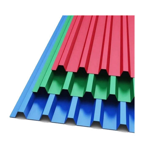 Different Options Available. 0.71 Mm Aluminium Color Coated Troughed Roofing Sheet