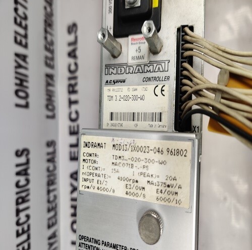 INDRAMAT TDM 3.2-020-300-W0 SERVO DRIVE MODULE