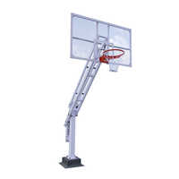 Adjustable Basketball Post - Color: White