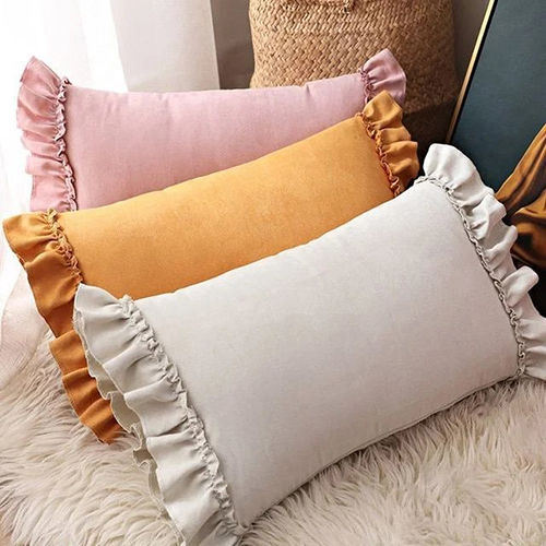 Ruffles pillow cover