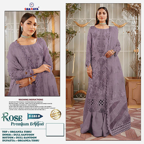 Party Wear Organza Suits - Ethnic Region: Indian