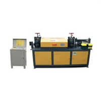 GTQ5-12B Rebar Decoiling Machine - Stainless Steel Winding Head, Yellow Color | Automatic Operation, Mechanical Drive Type, Low Energy Consumption, 40m/min Decoiling Speed, 12 kW Power