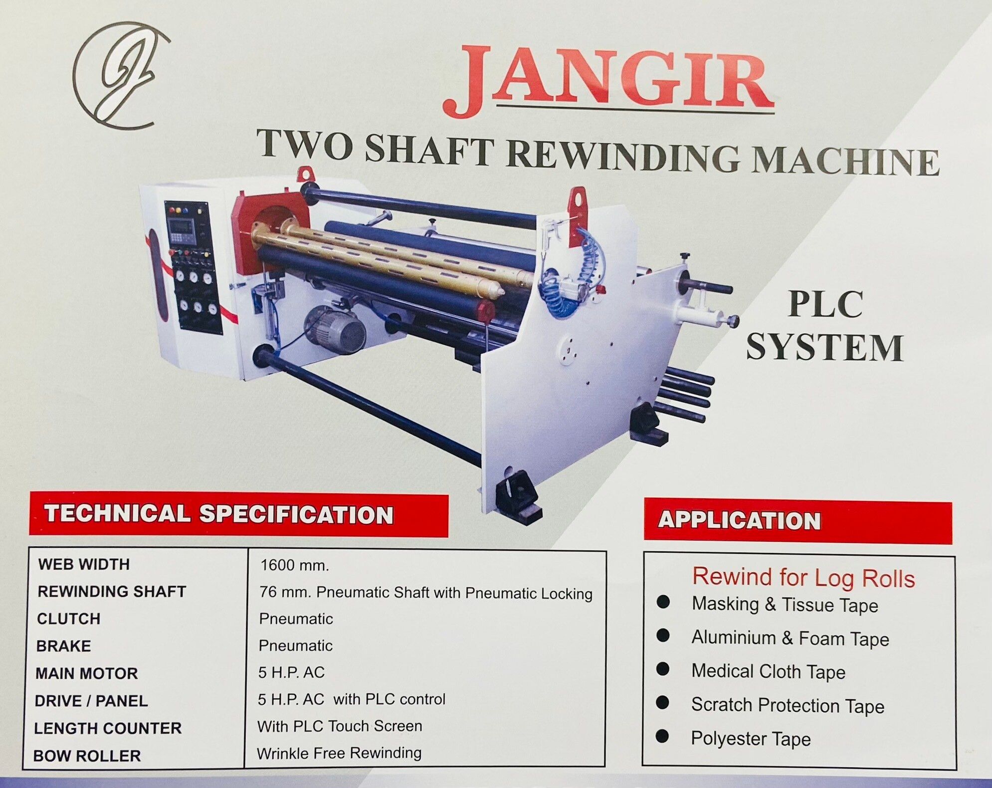 Double Shaft Automatic Rewinding Machine