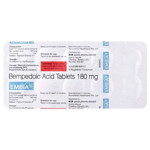Bempedoic Acid 180mg Tablets