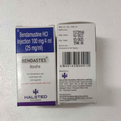 Bendamustine Hydrochloride Injection - 100 mg/4 ml Vial | Oncology Treatment, High Purity