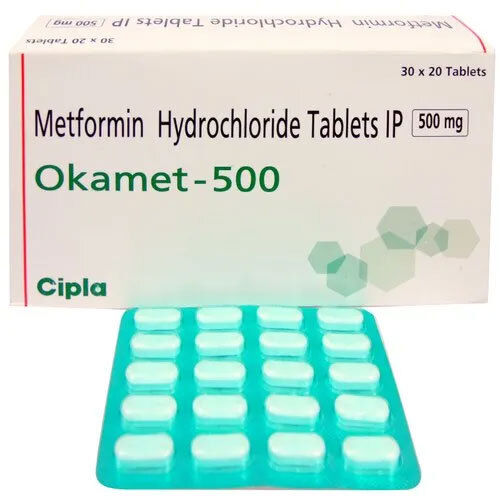 Metformin Hydrochloride Tablets - 500mg Dosage Strength , Convenient Daily Regimen for Effective Blood Sugar Management