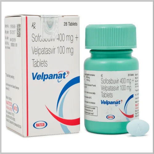 Sofosbuvir 400 Mg Velpatasvir 100mg Tablets