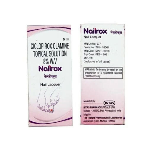 Nailrox Ciclopirox Olamine Topical Solution