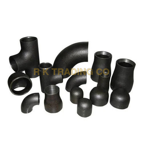 Carbon Steel IBR Pipe Fitting - Round Shape | Black Color, Ideal for Construction Applications