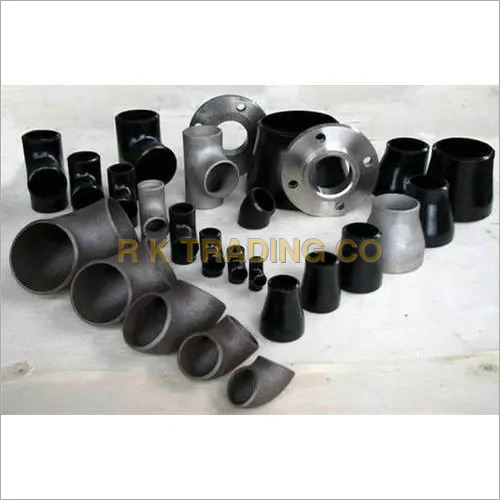Carbon Steel Buttweld Pipe Fitting - 1/2 Inch & 1 Inch Sizes, Black Color | Durable Carbon Steel Construction
