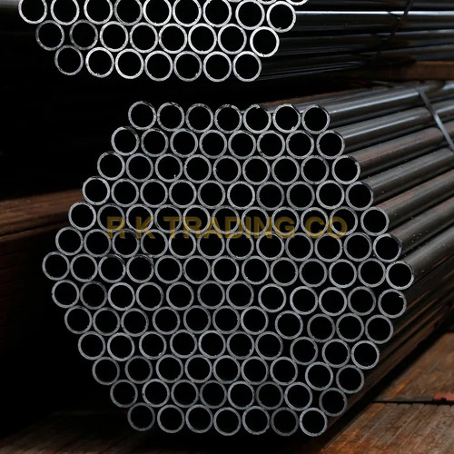 MS Tube - Mild Steel, Round Shape, 2-3 mm Thickness | Black Color, Durable Material