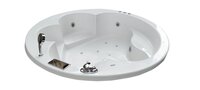 Pacific 6 ft Round Combi-Massage Bathtub
