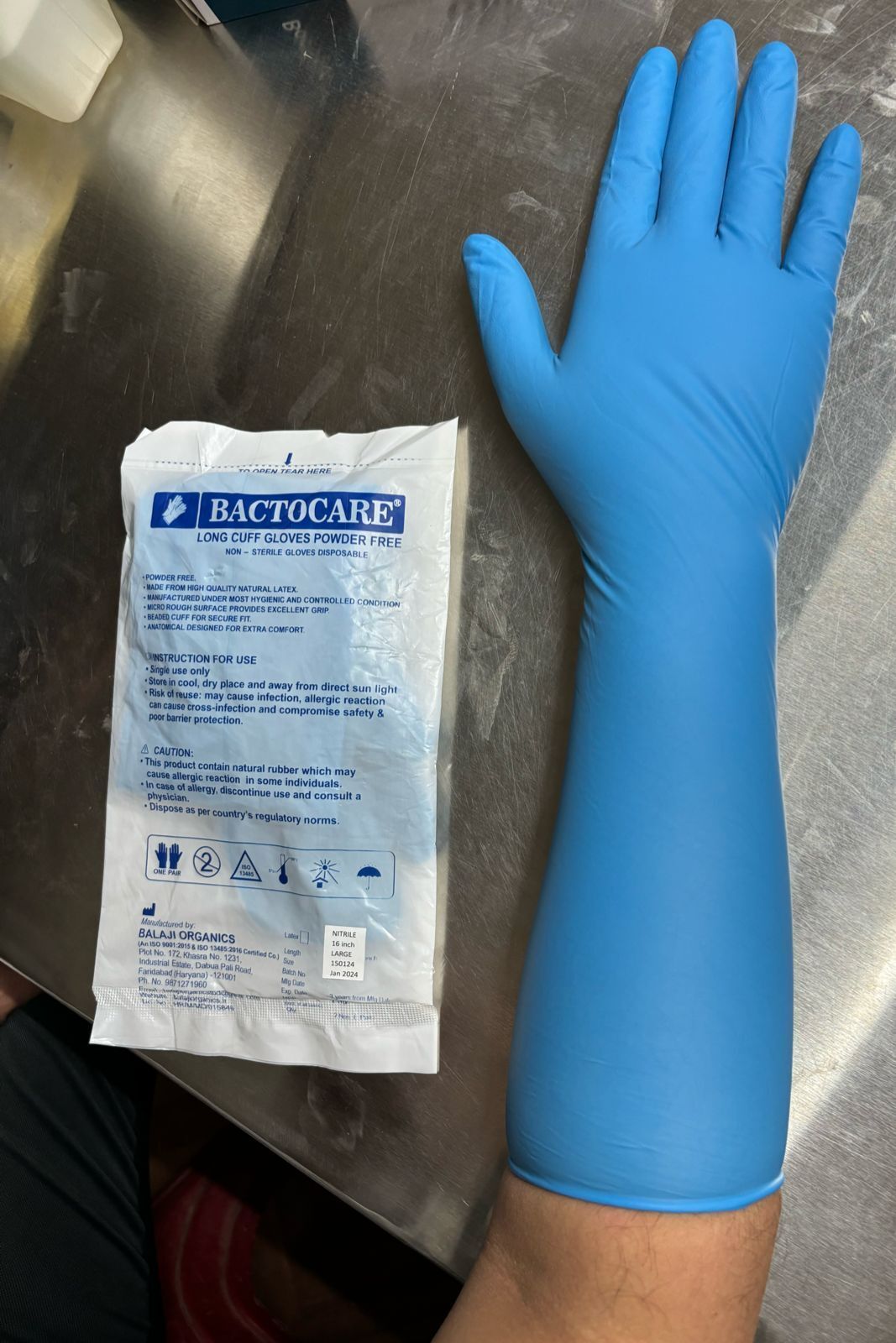 Long Nitrile Gloves