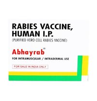 Abhayrab Vaccine - Injection, Liquid Form, Contains 2.5iu Human Rabies Vaccine | Administered Post-bite, Essential For High-risk Individuals
