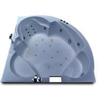Ambassador 5 ft Corner Combi-Massage Bathtub