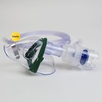 Pediatric Nebulizer Mask Set - Transparent Plastic, Universal Compatibility, Ergonomic Design | Efficient Aerosolization, Disposable Options Available