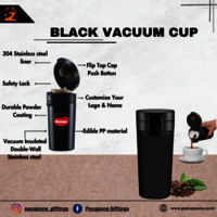 Stainless Steel Vacuum Insulated Coffee Cup Black
