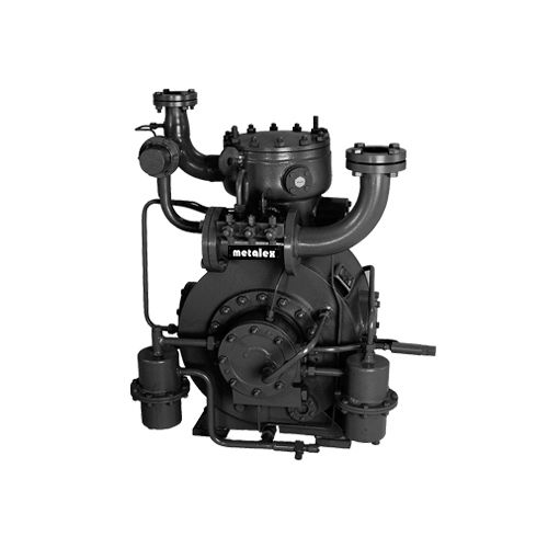 Mx-100 Series 110.40Kw Water Cooled Ammonia Compressor - Color: Black