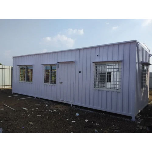 Mild Steel Rectangular Portable Office Cabin