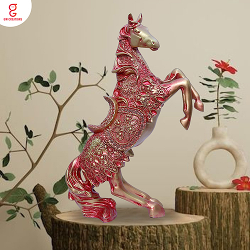 Horse Big Red Gold