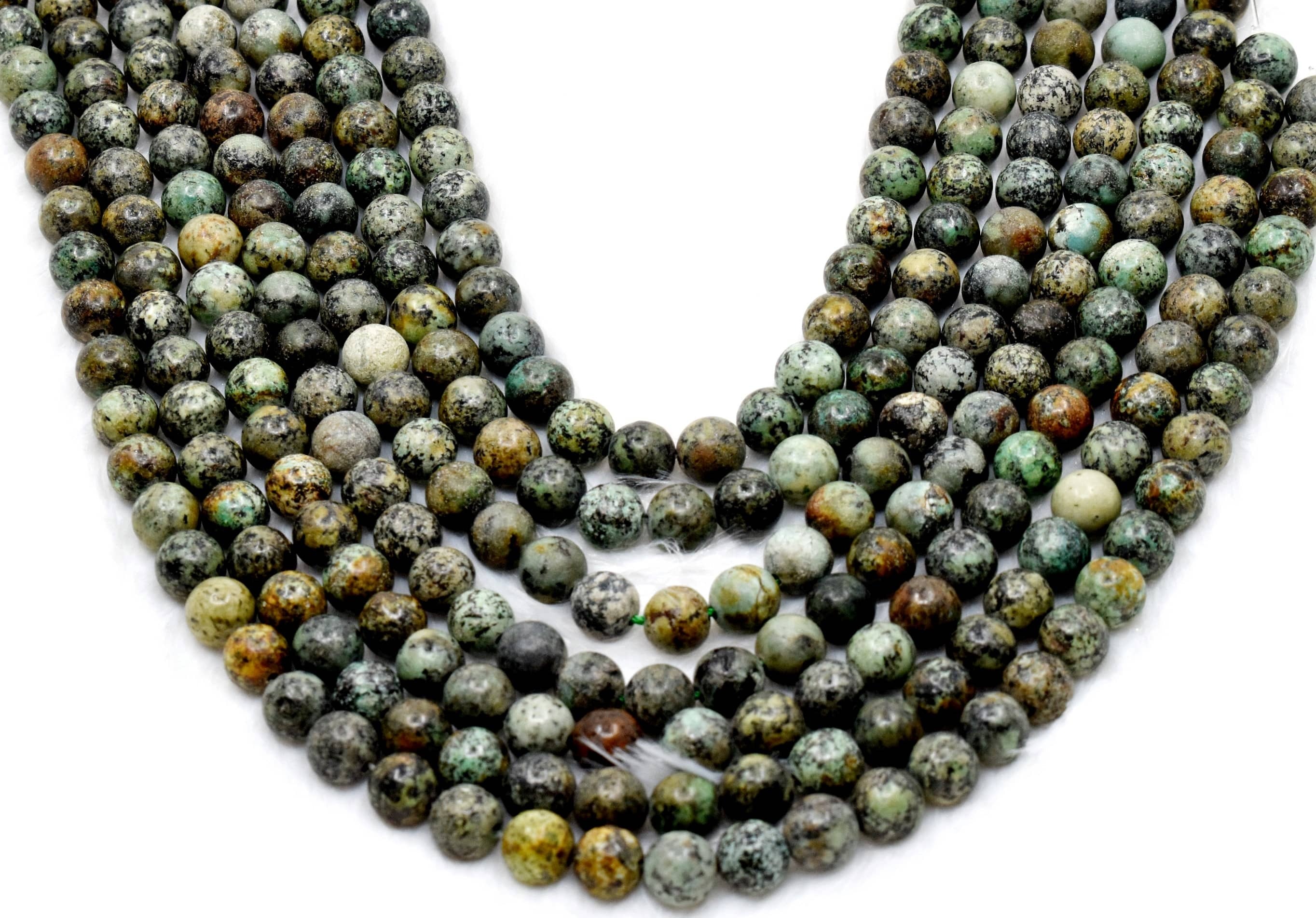 8mm African Turquoise Beads ,Crystal Beads for Necklace, Gemstone Beads Jewelry