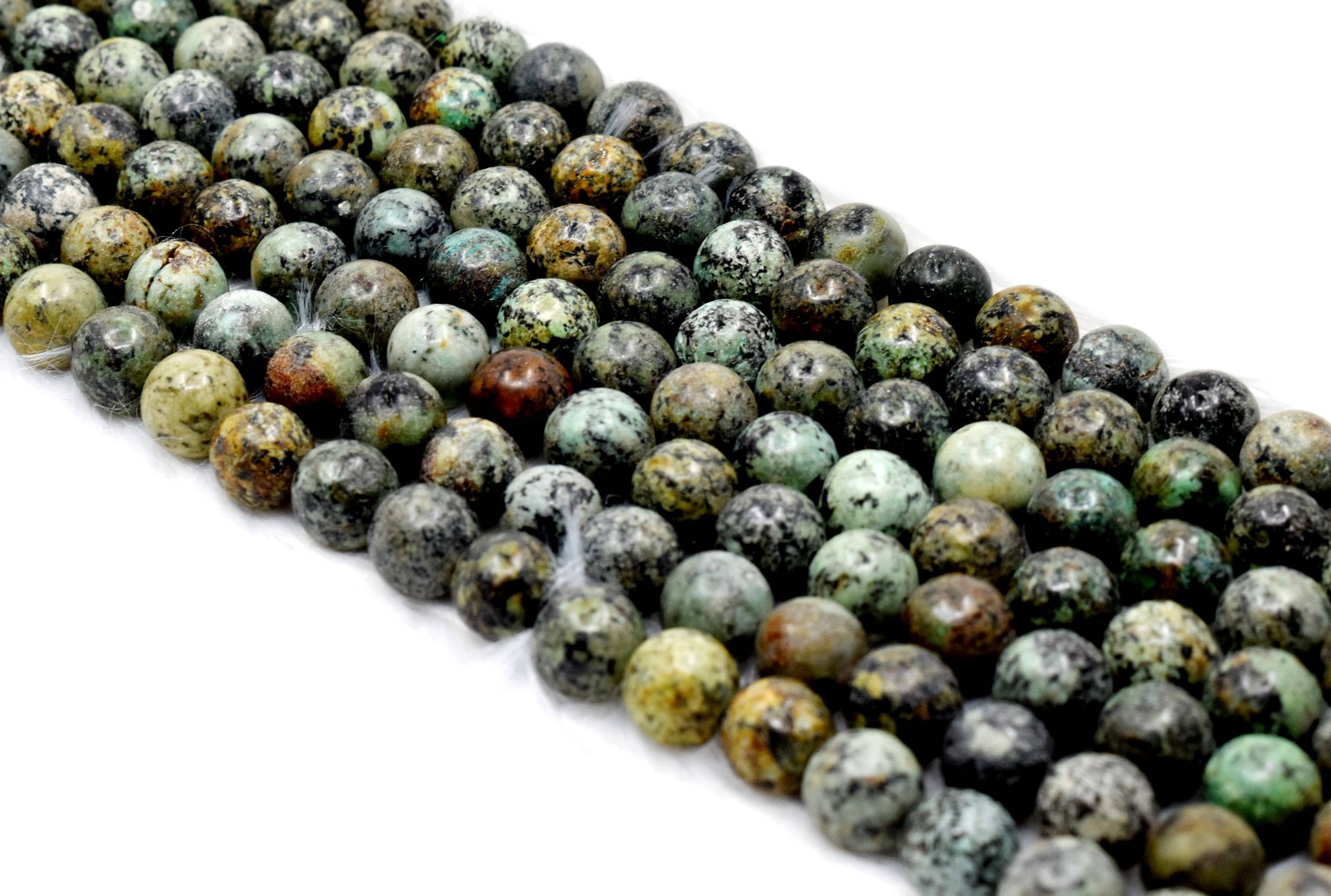 8mm African Turquoise Beads ,Crystal Beads for Necklace, Gemstone Beads Jewelry