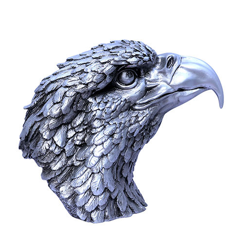 Face Eagle Silver Height: 5  Centimeter (Cm)