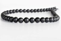 8mm Black Shungite Beads, Crystal Beads for Necklace Gemstone Beads Jewelry