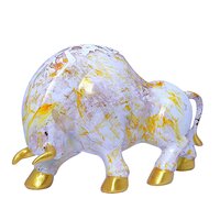 Bull Statue Shading Golden