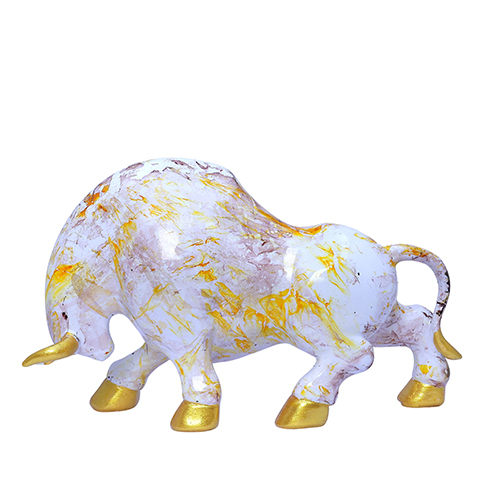 Bull Statue Shading Golden