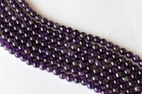 8mm Amethyst Beads, Gemstone Beads for Necklace, Crystal Beads Jewelry