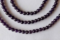 8mm Amethyst Beads, Gemstone Beads for Necklace, Crystal Beads Jewelry