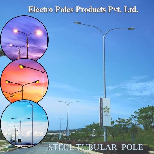 Silver Steel Tubular Poles at Best Price in Kolkata | Electro Poles ...