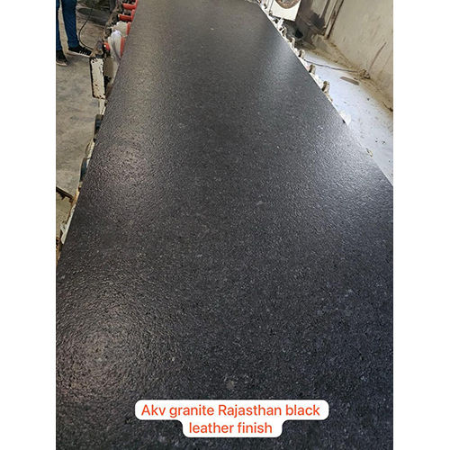 Rajasthan Black Leather Finish Granite