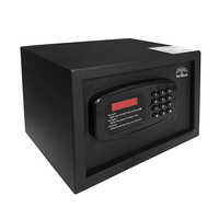 Small Digital Safe Locker - Mild Steel, Rectangular Shape, Black Color | Strong Security Level, Different Sizes Available, Warranty Included