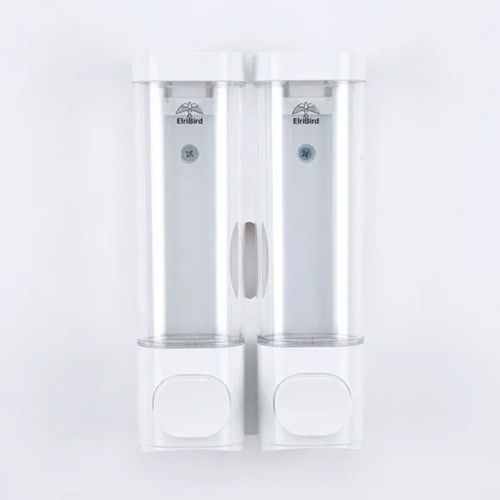 Transparent Abs White Soap Dispenser Pack Of 2