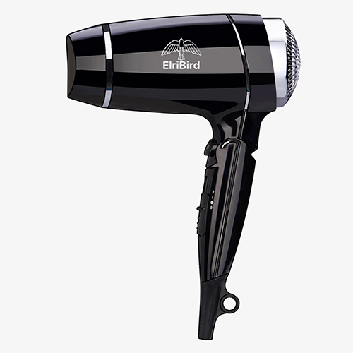 Black Drawer Mounted Hair Dryer