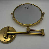 Brass Gold Magnifying Mirror Application: Industrial