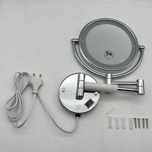 5X Silver Led Magnifying Mirror Equipment Materials: Stainless Steel