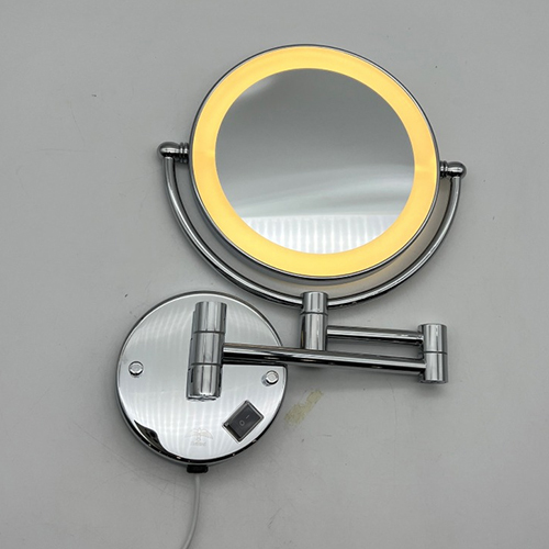 Brass Wall Mounted Magnifying Mirror