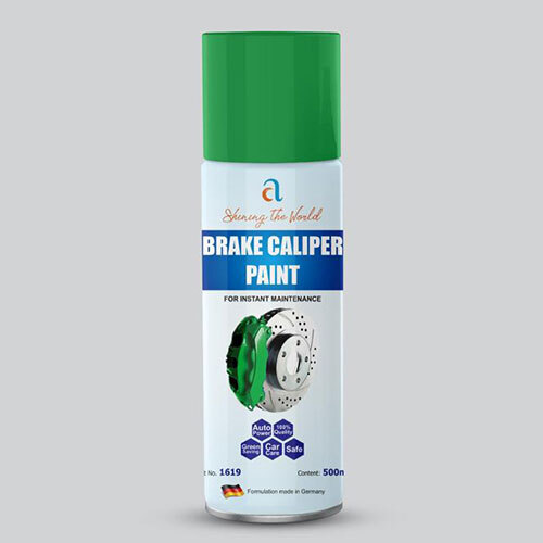 Green brake calliper drum paint spray