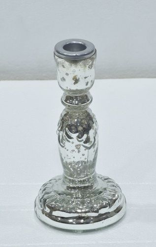 7 Inch Glass Candle Holder