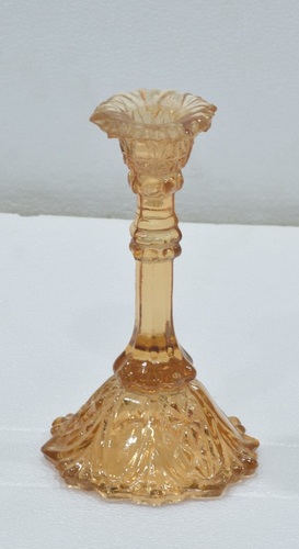 Golden Glass Candle Holder