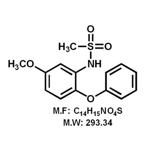 White N-(5-methoxy-2-phenoxyphenyl)methane Sulfonamide