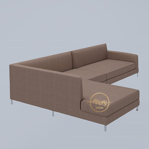 Brown L-Shape Sofa Carpenter Assembly