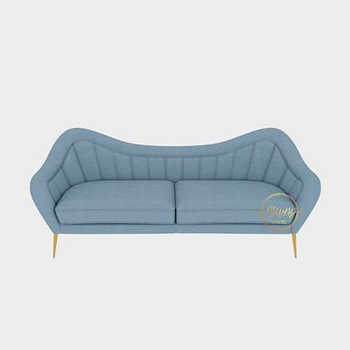 Blue Velvet Fabric Sofa - Color: As Per Choice