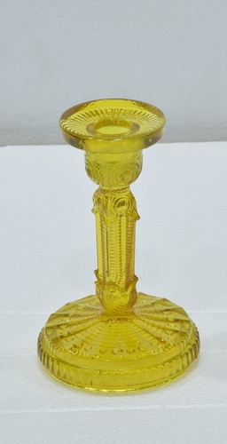 Golden Colour Glass Candle Holder