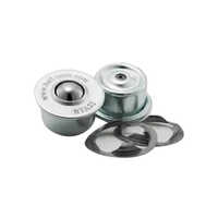 Btu Ball Transfer Unit - Carbon Steel, Sealed Design, Silver Finish | Oil-lubricated For Smooth Movement, Warranty Included, Ideal For Commercial Use